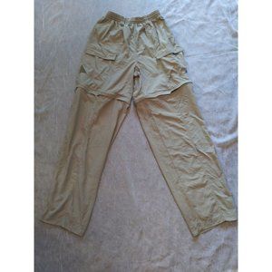 Columbia PFG Performance Fishing Gear Convertible Light Brown Pants Large